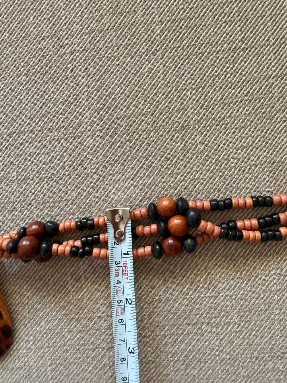 GORGEOUS handcrafted chunky statement necklace wooden pendants natural wood bead